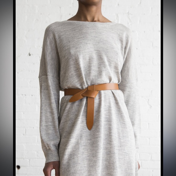 Isabel Marant Lecce Knot Leather Belt in color Natural